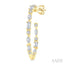 Mixed Shape Diamond Fashion Hoop Earrings