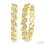 Leaf Diamond Fashion Hoop Earrings