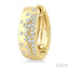 Mosaic Diamond Fashion Hoop Earrings