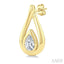 Pear Shape Diamond Fashion Stud Earrings