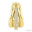 Aeris Gold Diamond Fashion Half Hoop Earrings
