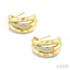 Aeris Gold Diamond Fashion Half Hoop Earrings