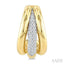 Bold Diamond Fashion Half Hoop Earrings