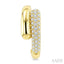 Aeris Gold Diamond Fashion Half Hoop Earrings