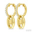 Aeris Gold Mariner Link Diamond Fashion Earrings