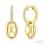 Hollow Mariner Link Diamond Fashion Earrings