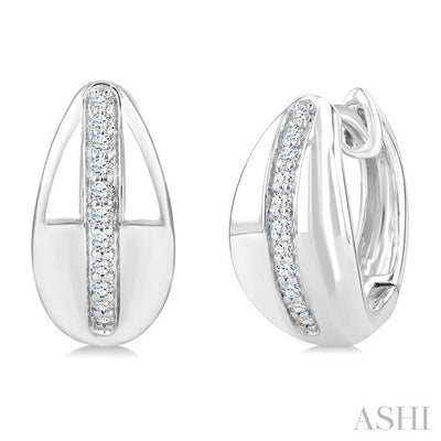 Bold Diamond Fashion Hoop Earrings