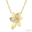 Starlit Petals Diamond Fashion Pendant