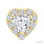 Heart Shape Halo Diamond Fashion Earrings