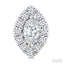 Marquise Shape Halo Diamond Fashion Earrings