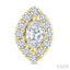 Marquise Shape Halo Diamond Fashion Earrings
