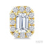 Emerald Shape Halo Diamond Fashion Earrings