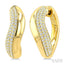 Aeris Gold Diamond Fashion Hoop Earrings