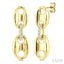 Aeris Gold Mariner Link Diamond Fashion Earrings