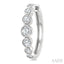 Graduated Bezel Set Diamond Fashion Hoop Earrings