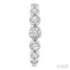 Graduated Bezel Set Diamond Fashion Hoop Earrings