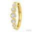 Graduated Bezel Set Diamond Fashion Hoop Earrings