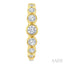 Graduated Bezel Set Diamond Fashion Hoop Earrings