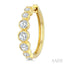 Graduated Bezel Set Diamond Fashion Hoop Earrings