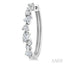 Mixed Shape Scatter Diamond Fashion Hoop Earrings