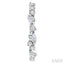 Mixed Shape Scatter Diamond Fashion Hoop Earrings