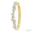 Mixed Shape Scatter Diamond Fashion Hoop Earrings