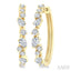 Mixed Shape Scatter Diamond Fashion Hoop Earrings