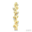Leaf Diamond Fashion Hoop Earrings