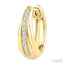 Golden Glow Diamond Fashion Hoop Earrings