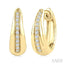 Golden Glow Diamond Fashion Hoop Earrings