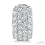 4 Row Diamond Fashion Pave Half Hoop Earrings