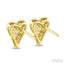 Heart Shape Diamond Fashion Stud Earrings