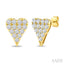 Heart Shape Diamond Fashion Stud Earrings