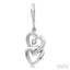 Twin Heart Shape Diamond Fashion Earrings