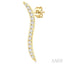 Wave Diamond Fashion Earrings