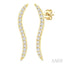 Wave Diamond Fashion Earrings