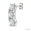 3 Stone Diamond Fashion Earrings