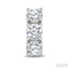3 Stone Diamond Fashion Earrings