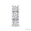 3 Stone Diamond Fashion Earrings
