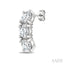 3 Stone Diamond Fashion Earrings