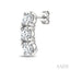 3 Stone Diamond Fashion Earrings