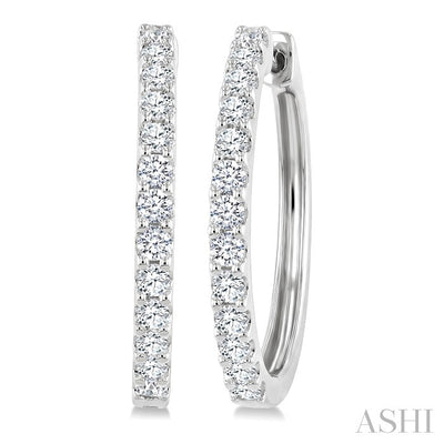Diamond Hoop Earrings