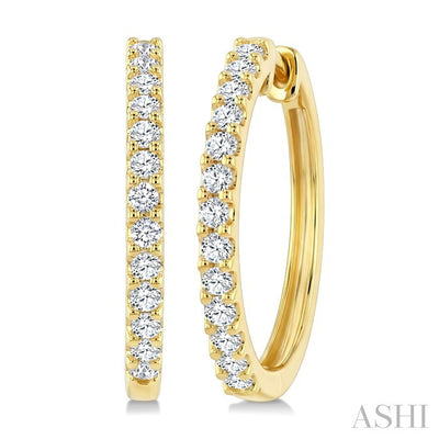 Diamond Hoop Earrings
