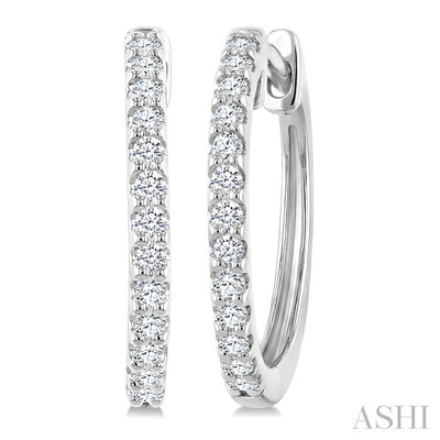 Diamond Hoop Earrings