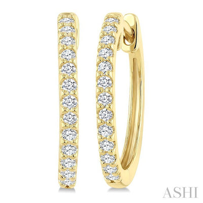 Diamond Hoop Earrings