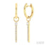 Vertical Bar Diamond Earrings