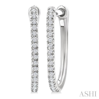 Diamond Hoop Earrings