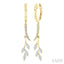 Leaf Diamond Fashion Earrings
