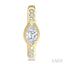 Marquise Shape Diamond Huggie Fashion Earrings