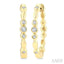 Diamond Fashion Hoop Earrings